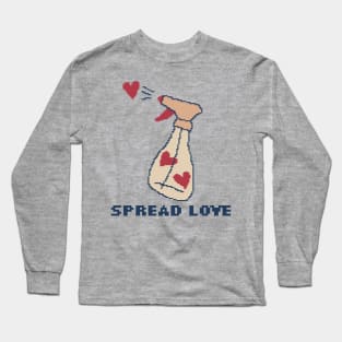 Spread Love - Pixel Art Long Sleeve T-Shirt